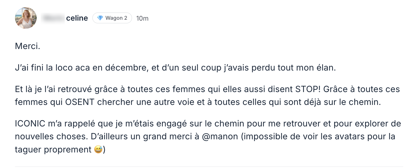 Témoignage Céline